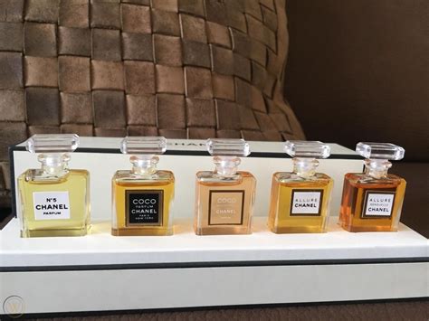 chanel mini fragrance wardrobe|Chanel mini perfume collection.